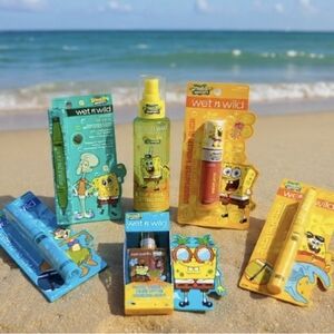 SpongeBob SquarePants Wet N Wild Lot Of 6. Brand New